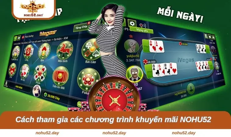 Cách tham gia các chương trình khuyến mãi NOHU52